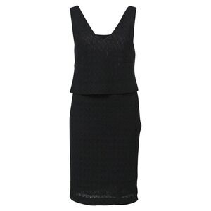 Missoni V-neck Dress in Black Rayon